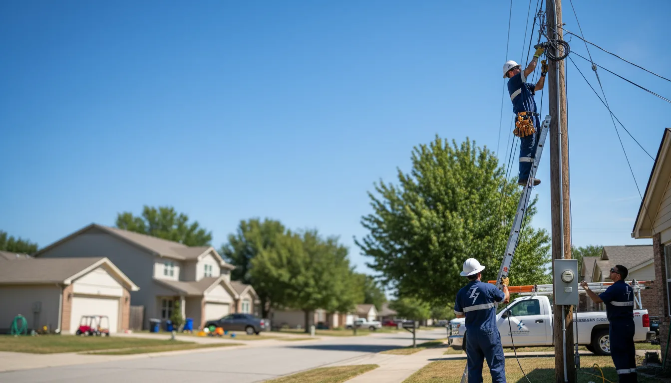 Residential electrician providing installation services in Taylorstown, PA